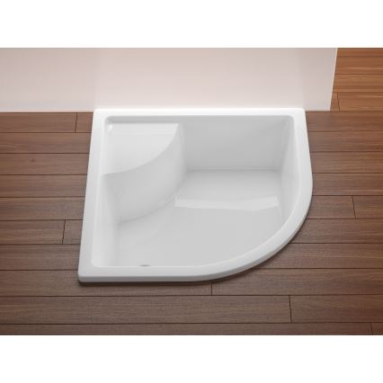 Ravak A217001020 - SABINA quadrant shower tray 90x90 cm, white