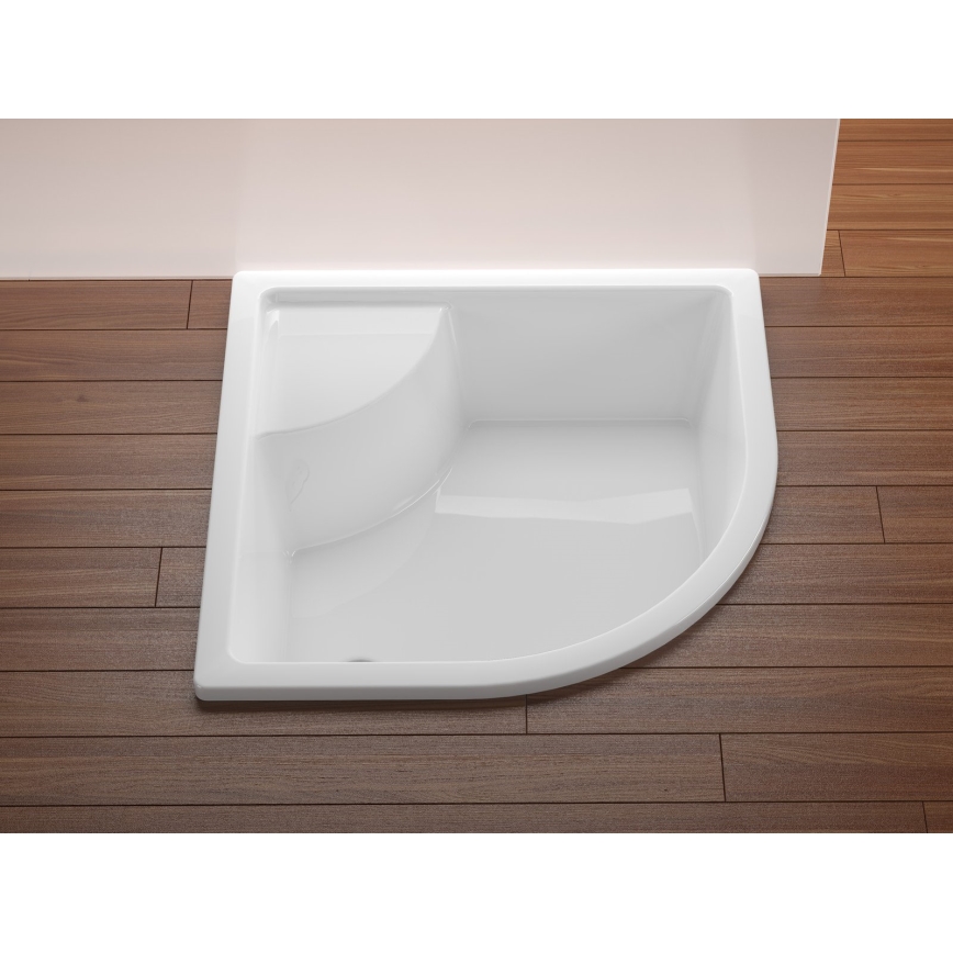 Ravak A217001020 - SABINA quadrant shower tray 90x90 cm, white