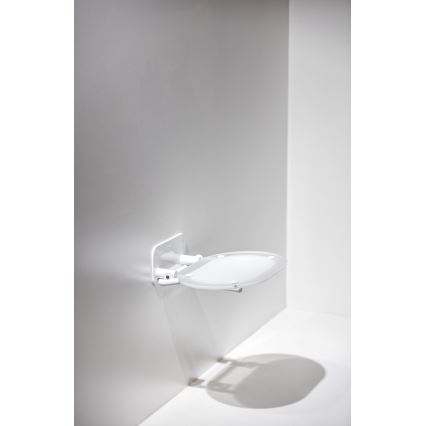 Ravak B8F0000028 - OVO fold-down shower seat, white