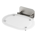 Ravak B8F0000029 - OVO Fold-down Shower Seat, Stainless Steel