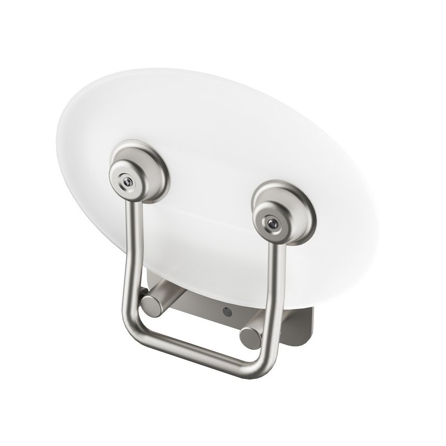 Ravak B8F0000048 - OVO Fold-Down Shower Seat, Stainless Steel