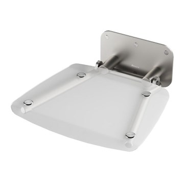 Ravak B8F0000051 - OVO Fold-down Shower Seat, Stainless Steel