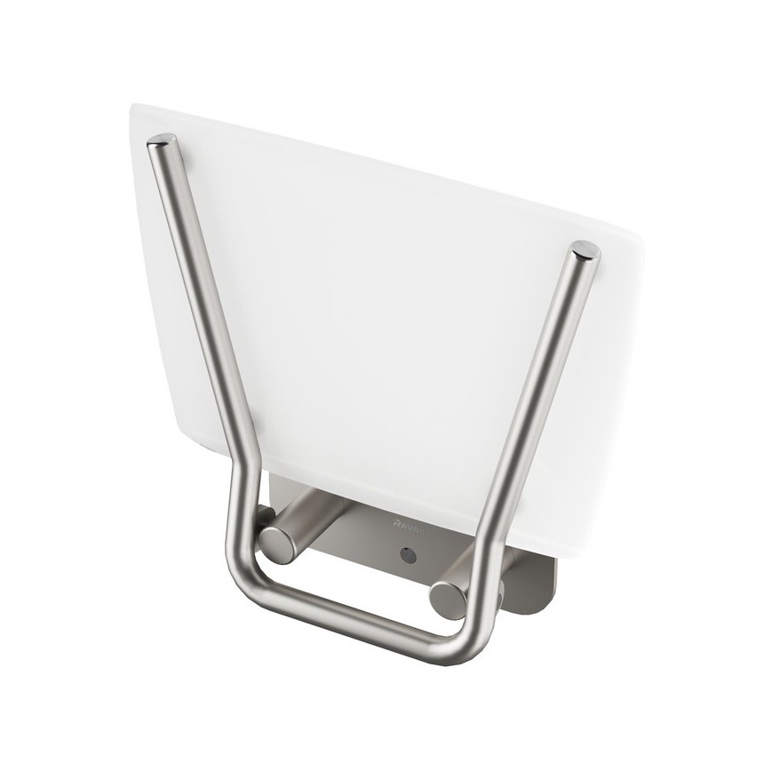 Ravak B8F0000051 - OVO Fold-down Shower Seat, Stainless Steel