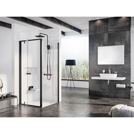 Ravak B8F0000060 - OVO Fold-down Shower Seat, Black