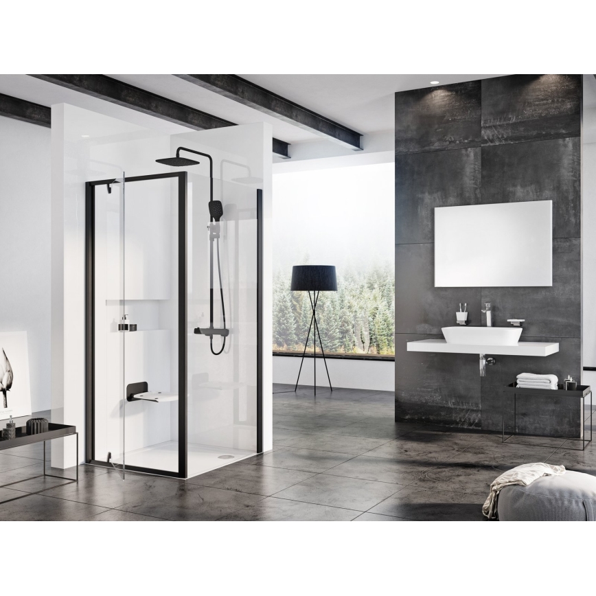 Ravak B8F0000060 - OVO Fold-down Shower Seat, Black