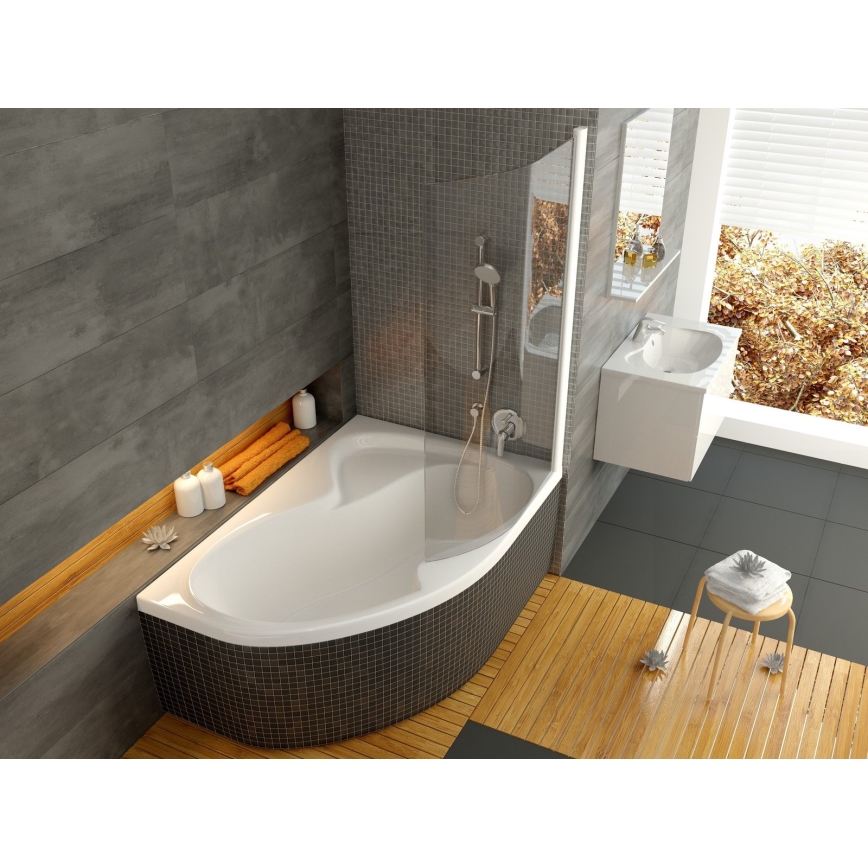 Ravak C421000000 - ROSA Corner Bathtub 170x105 cm acrylic/white