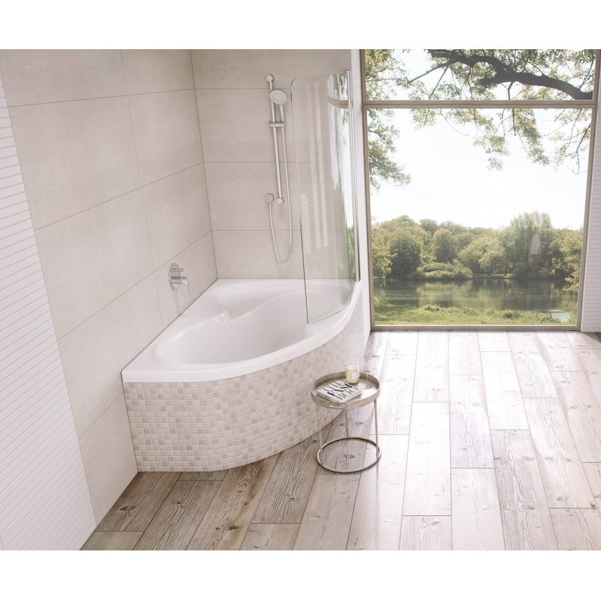 Ravak C421000000 - ROSA Corner Bathtub 170x105 cm acrylic/white