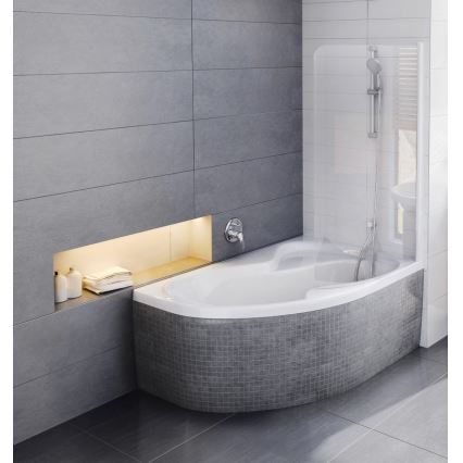 Ravak C421000000 - ROSA Corner Bathtub 170x105 cm acrylic/white