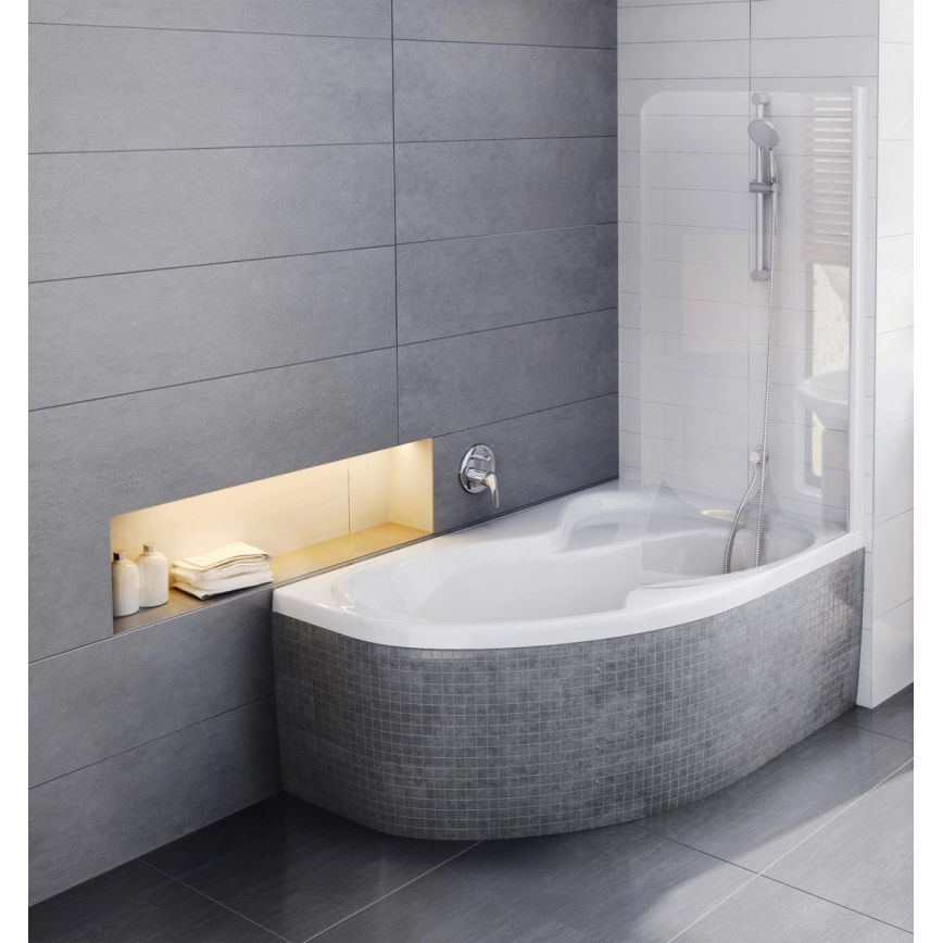 Ravak C421000000 - ROSA Corner Bathtub 170x105 cm acrylic/white