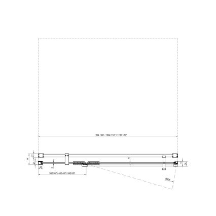 Ravak - COOL Shower Enclosure 100x80 cm, Polished Chrome