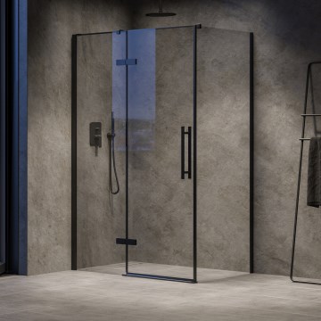 Ravak - Shower enclosure COOL 100x90 cm black