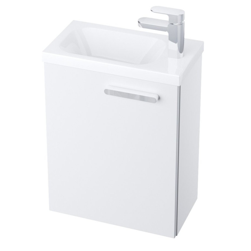 Ravak X000000540 - Left door for under-sink cabinet, Chrome finish, 37.5 x 53 cm, White
