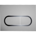 Ravak X01454 - CHROME flush plate 24.7 x 16.5 cm matte chrome