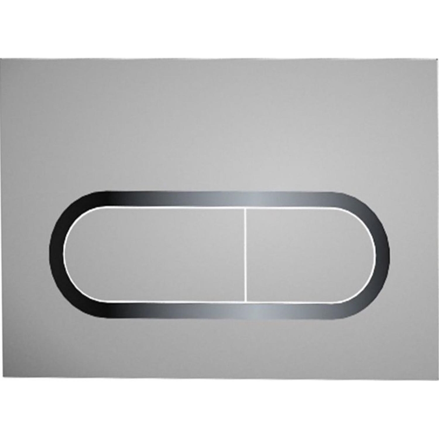 Ravak X01454 - CHROME flush plate 24.7 x 16.5 cm matte chrome