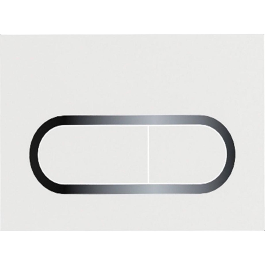 Ravak X01455 - CHROME Flush Plate 24,7x16,5 cm white