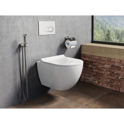 Ravak X01455 - CHROME Flush Plate 24,7x16,5 cm white