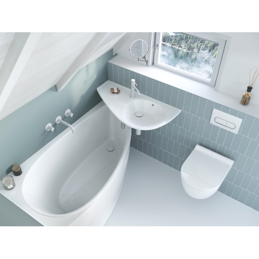 Ravak X01455 - CHROME Flush Plate 24,7x16,5 cm white