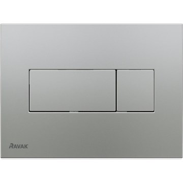 Ravak X01456 - UNI flush plate 24.7 x 16.5 cm, matte chrome