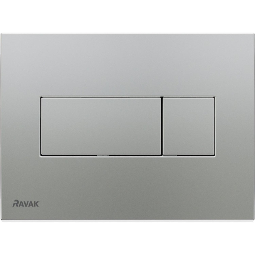 Ravak X01456 - UNI flush plate 24.7 x 16.5 cm, matte chrome