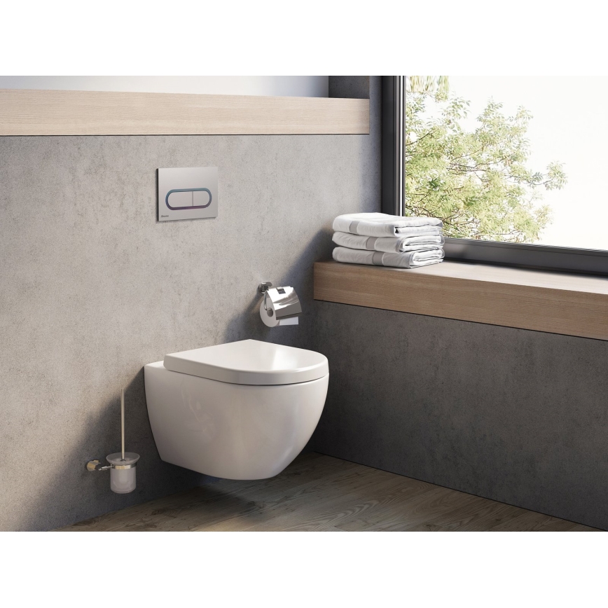 Ravak X01516 - UNI CHROME wall-hung toilet ceramic/white