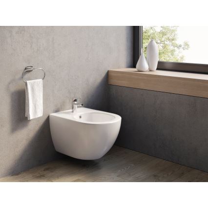 Ravak X01517 - UNI CHROME Wall-hung Bidet ceramic/white
