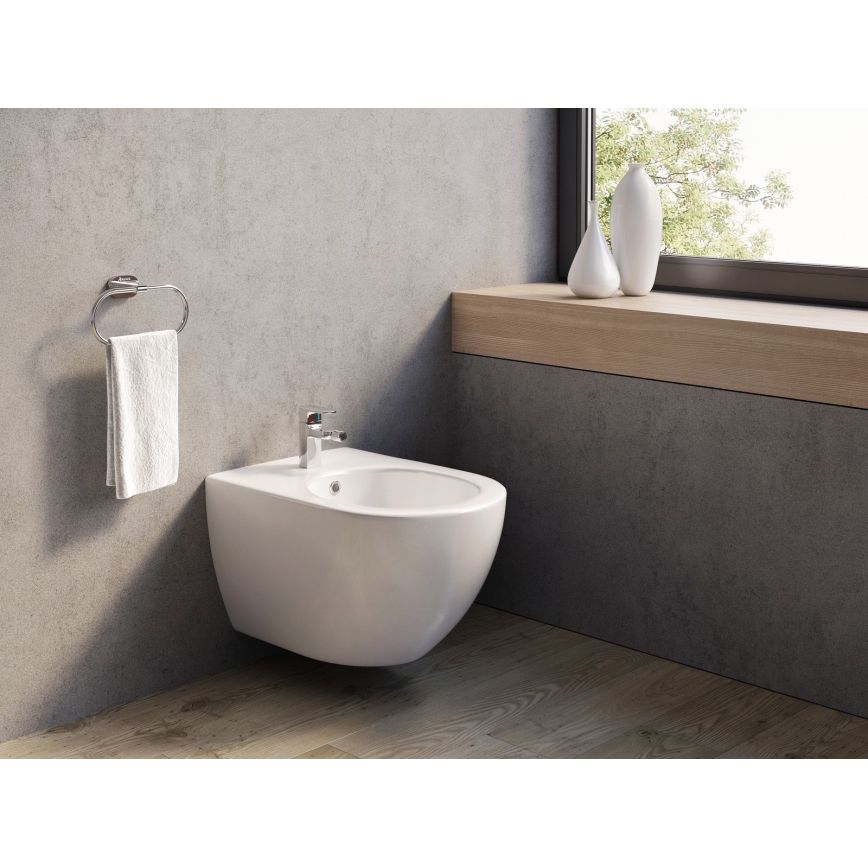 Ravak X01517 - UNI CHROME Wall-hung Bidet ceramic/white