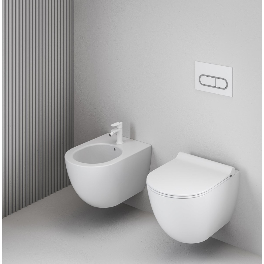 Ravak X01517 - UNI CHROME Wall-hung Bidet ceramic/white