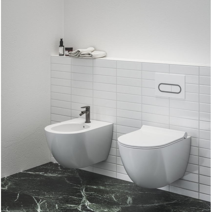 Ravak X01517 - UNI CHROME Wall-hung Bidet ceramic/white