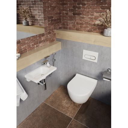 Ravak X01535 - UNI Rimless Wall-hung Toilet, Ceramic/White
