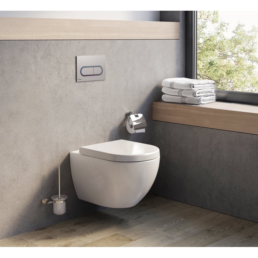 Ravak X01535 - UNI Rimless Wall-hung Toilet, Ceramic/White