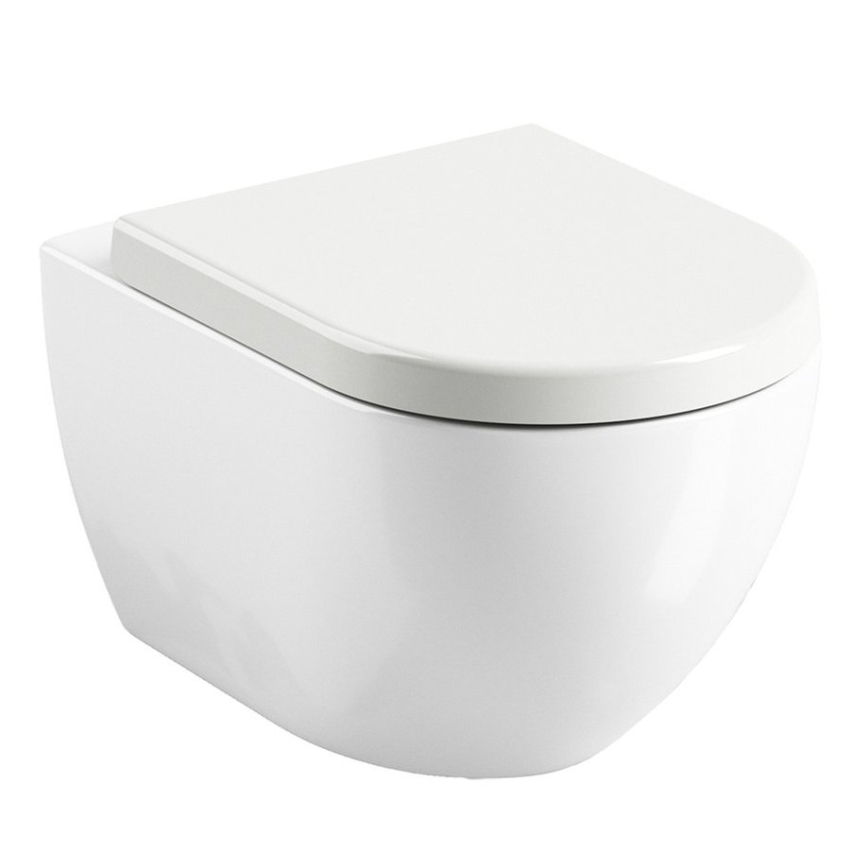 Ravak X01549 - SoftClose UNI CHROME Toilet Seat, White