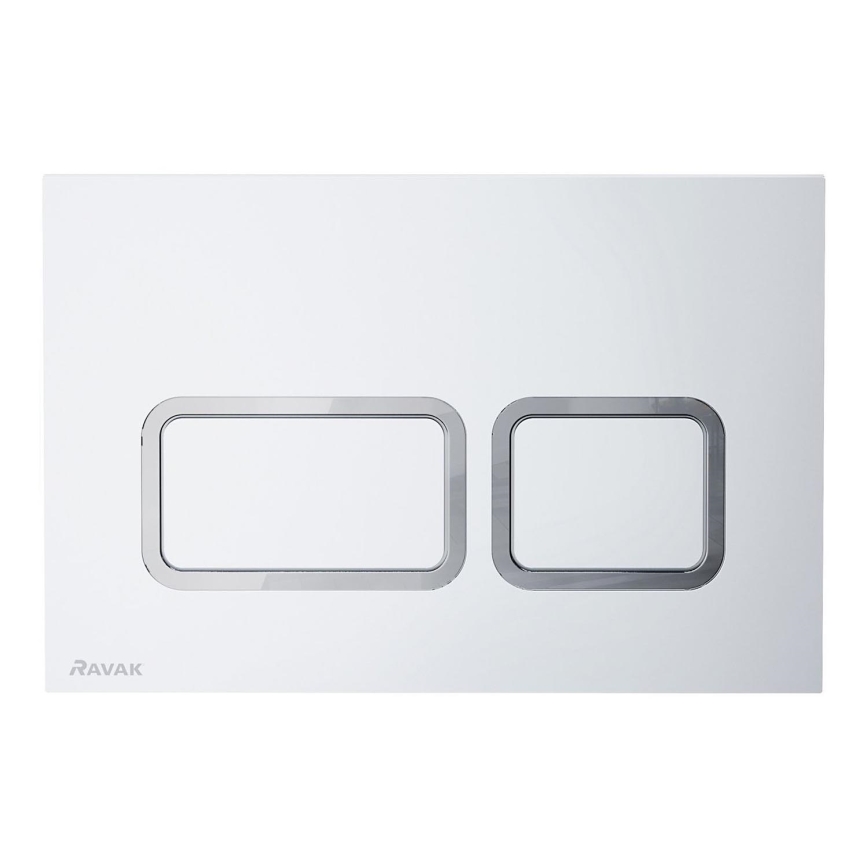 Ravak X01739 - TWIN Flush Button 24,7x16,5 cm White