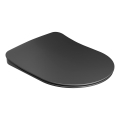 Ravak X01795 - SoftClose Chrome Toilet Seat, Black