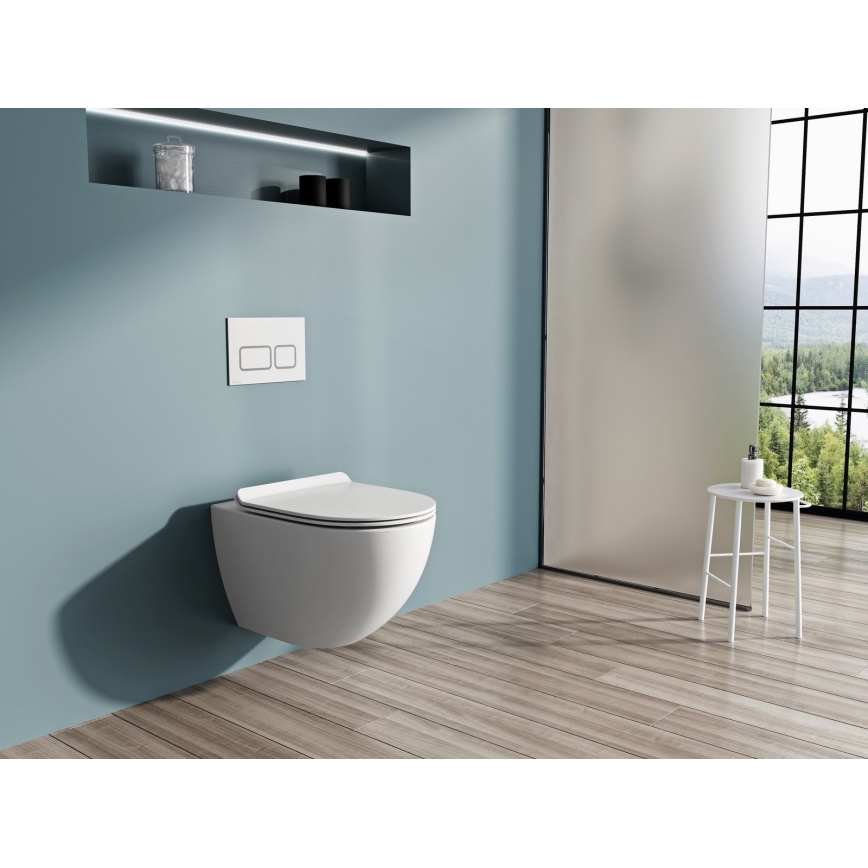 Ravak X01860 - VITA Rimless Wall-hung Toilet, ceramic/white