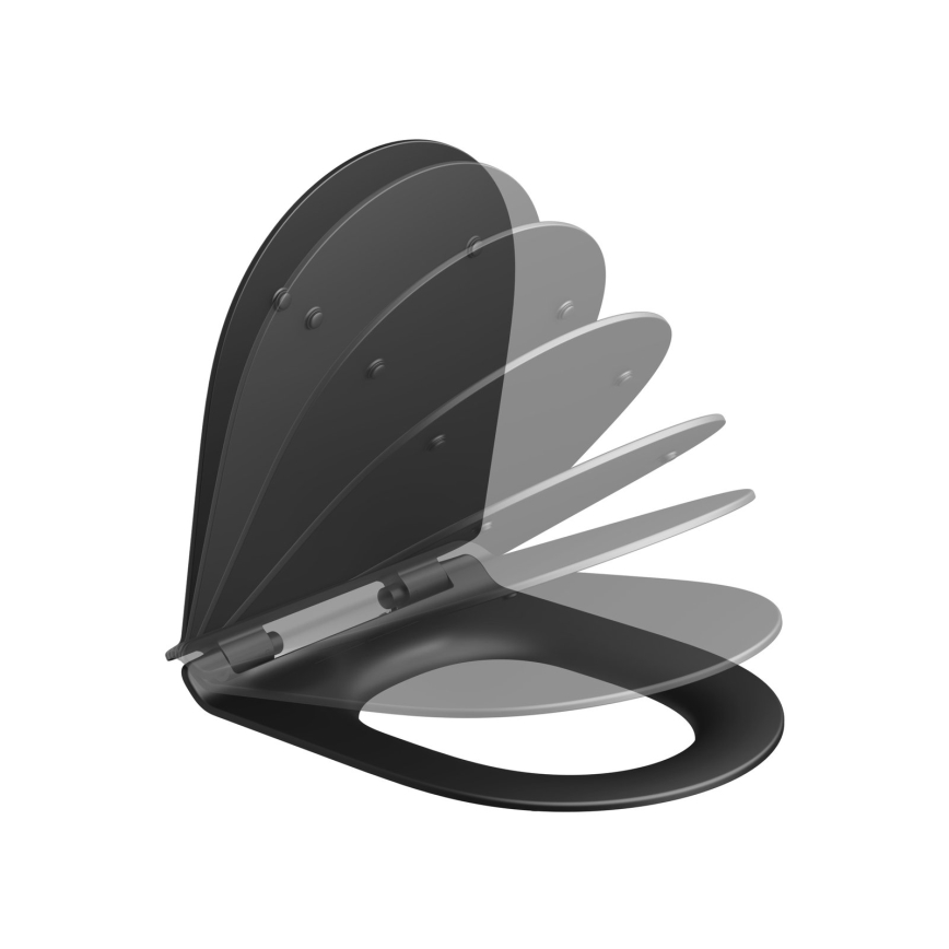 Ravak X01862 - VITA SLIM SoftClose Toilet Seat, Black