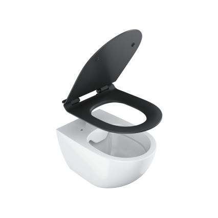 Ravak X01862 - VITA SLIM SoftClose Toilet Seat, Black