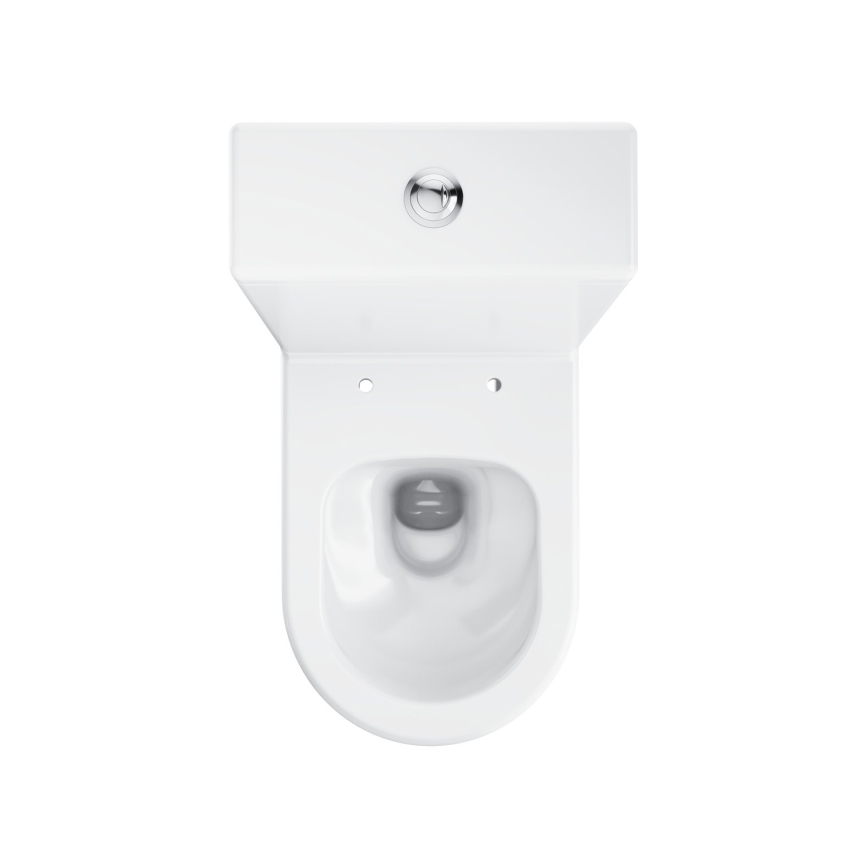 Ravak X01870 - Rimless close-coupled toilet with OPTIMA SoftClose seat, ceramic/white