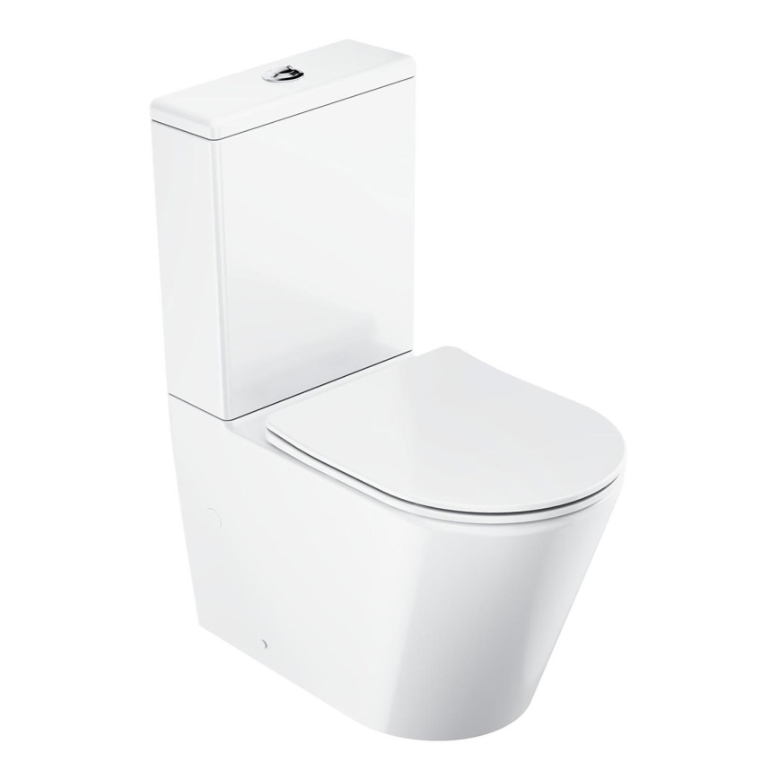 Ravak X01872 - ELEGANT Rimless toilet combo with SoftClose seat, ceramic/white