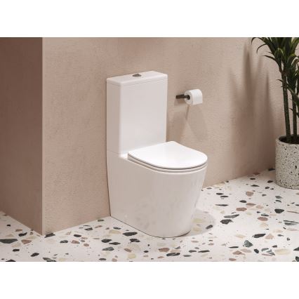 Ravak X01872 - ELEGANT Rimless toilet combo with SoftClose seat, ceramic/white
