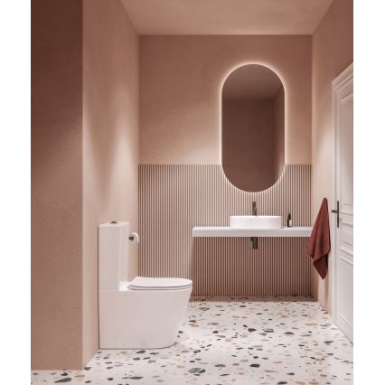 Ravak X01872 - ELEGANT Rimless toilet combo with SoftClose seat, ceramic/white