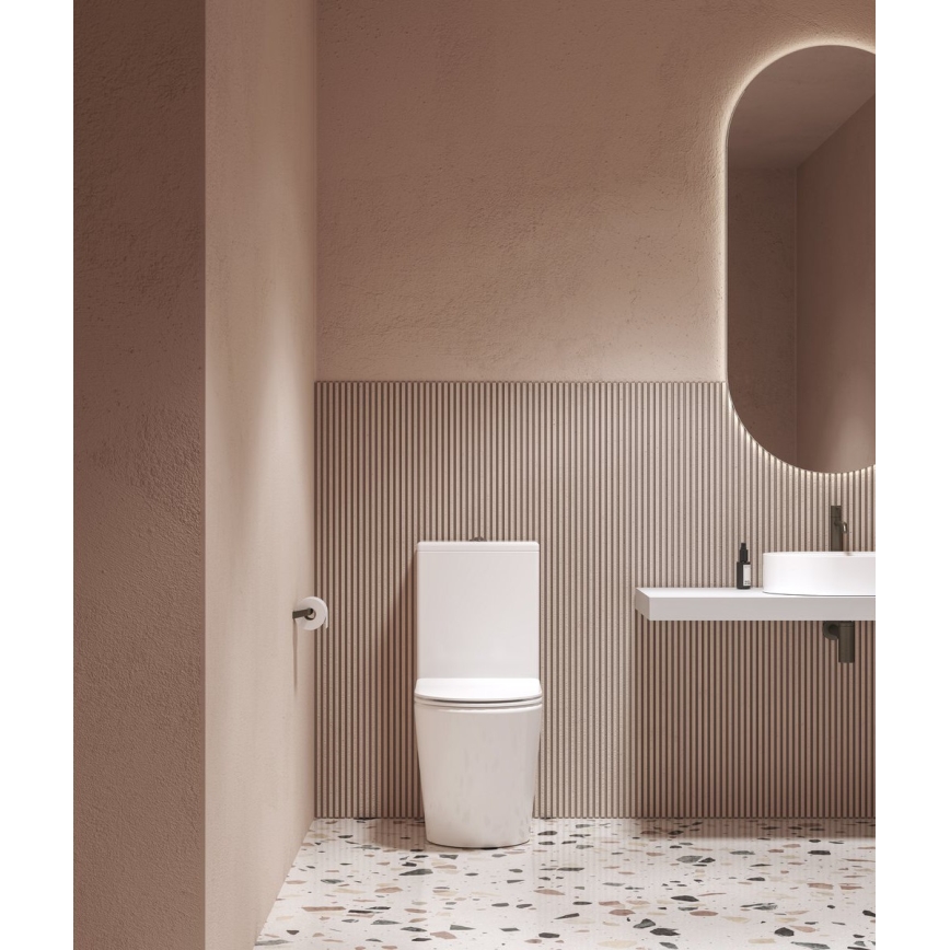 Ravak X01872 - ELEGANT Rimless toilet combo with SoftClose seat, ceramic/white