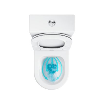 Ravak X01872 - ELEGANT Rimless toilet combo with SoftClose seat, ceramic/white