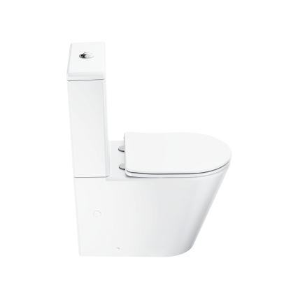 Ravak X01872 - ELEGANT Rimless toilet combo with SoftClose seat, ceramic/white