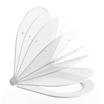 Ravak X01912 - Wall-hung toilet with CHROME bidet nozzle, ceramic/white