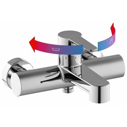 Ravak X070115 - PURI Bath Mixer Polished Chrome