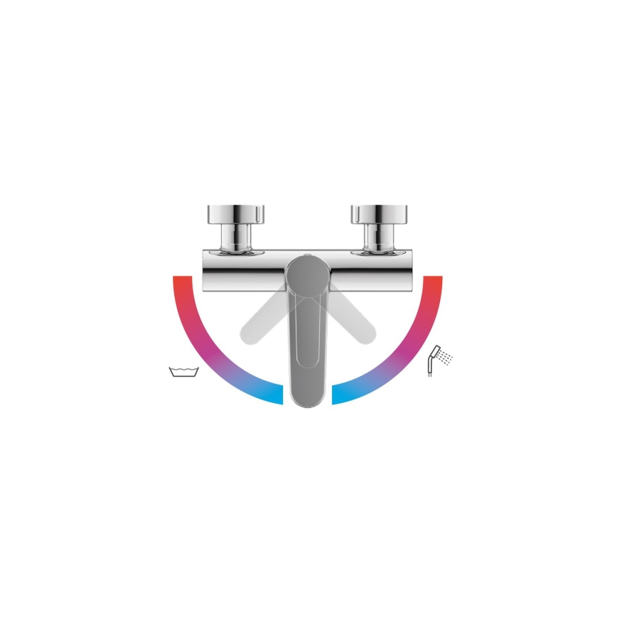 Ravak X070115 - PURI Bath Mixer Polished Chrome