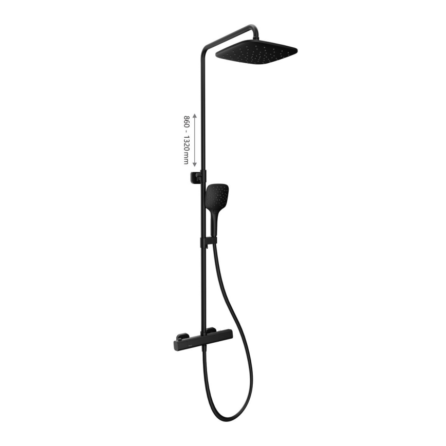 Ravak X070160 - FREE Thermostatic Shower Set, Black