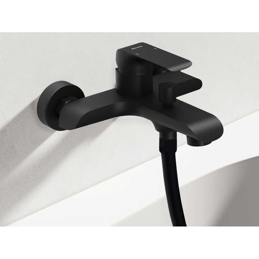 Ravak X070175 - FLAT bathtub mixer, matte black