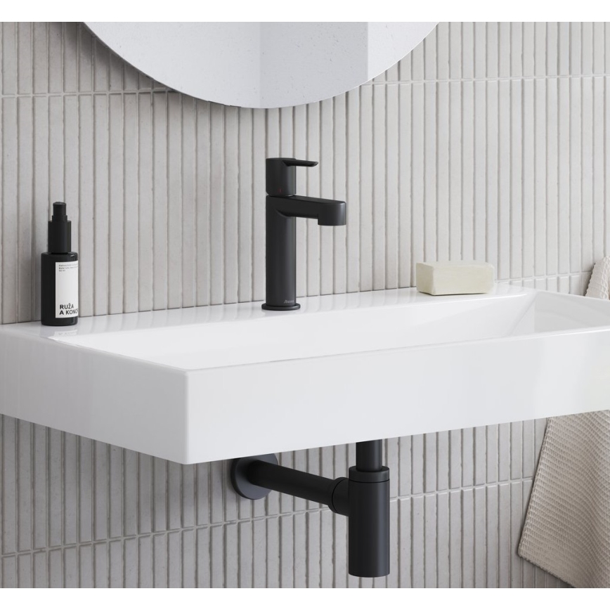 Ravak X070181 - PURI 19.1 cm Basin Mixer, Black