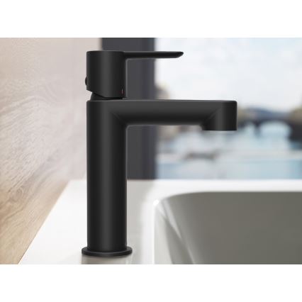 Ravak X070181 - PURI 19.1 cm Basin Mixer, Black